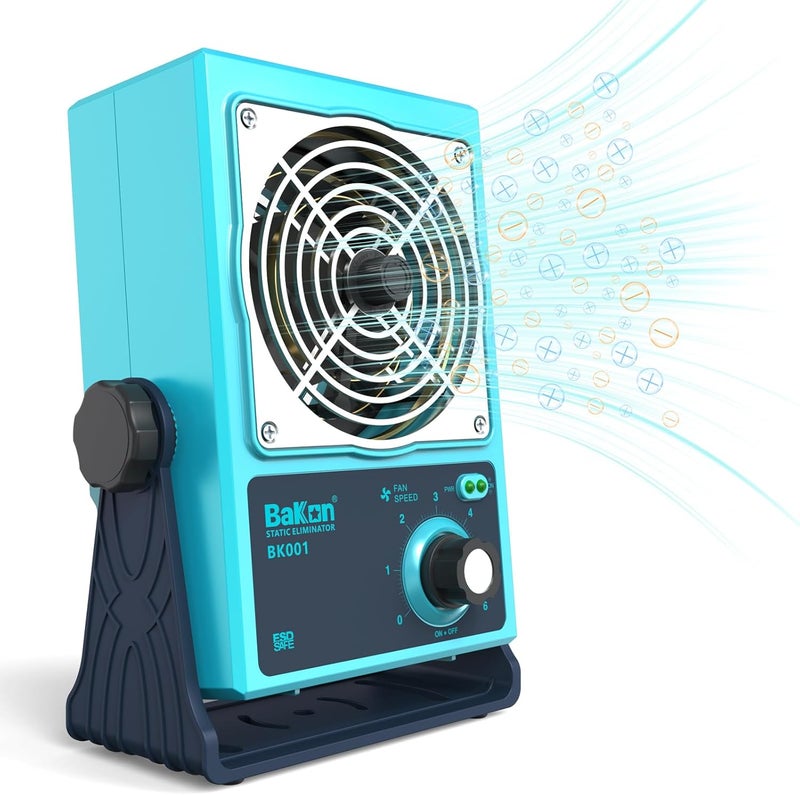 BAKON BK001 Ion Blower, Eliminate Static Electricity, Positive and Negative Charge Generator, Neutralization of Ions, Electronic Production and Maintenance of Anti-Static - Image 1